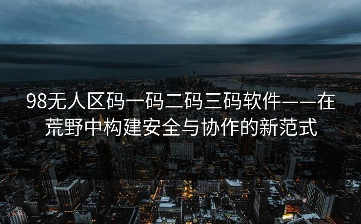 98无人区码一码二码三码软件——在荒野中构建安全与协作的新范式  第1张